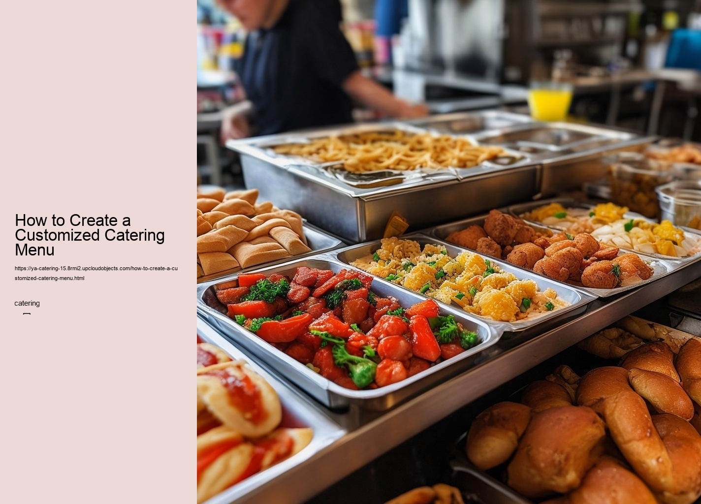 How to Create a Customized Catering Menu